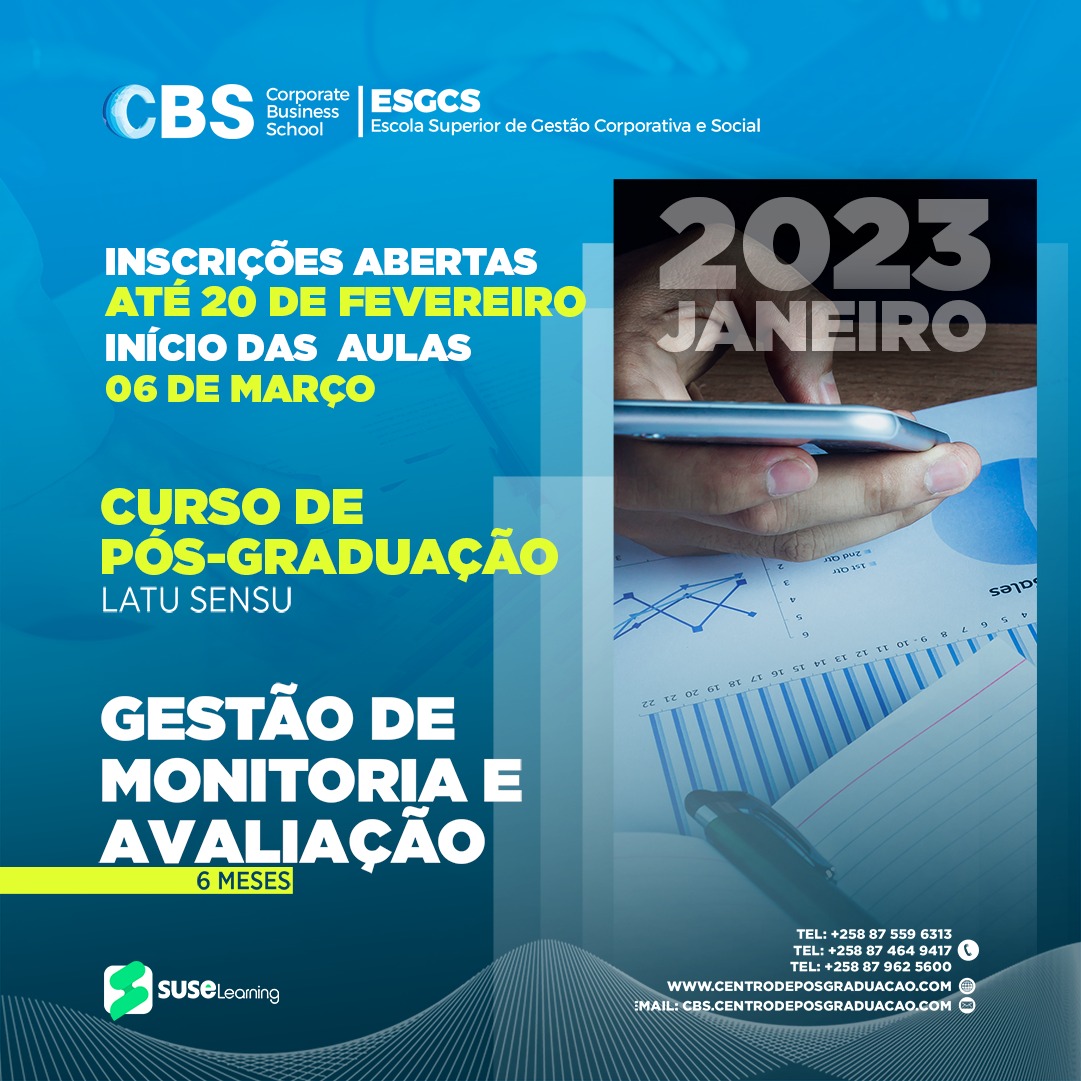 Pós-Graduação em Gestão Estratégica de Monitoria e Avaliação