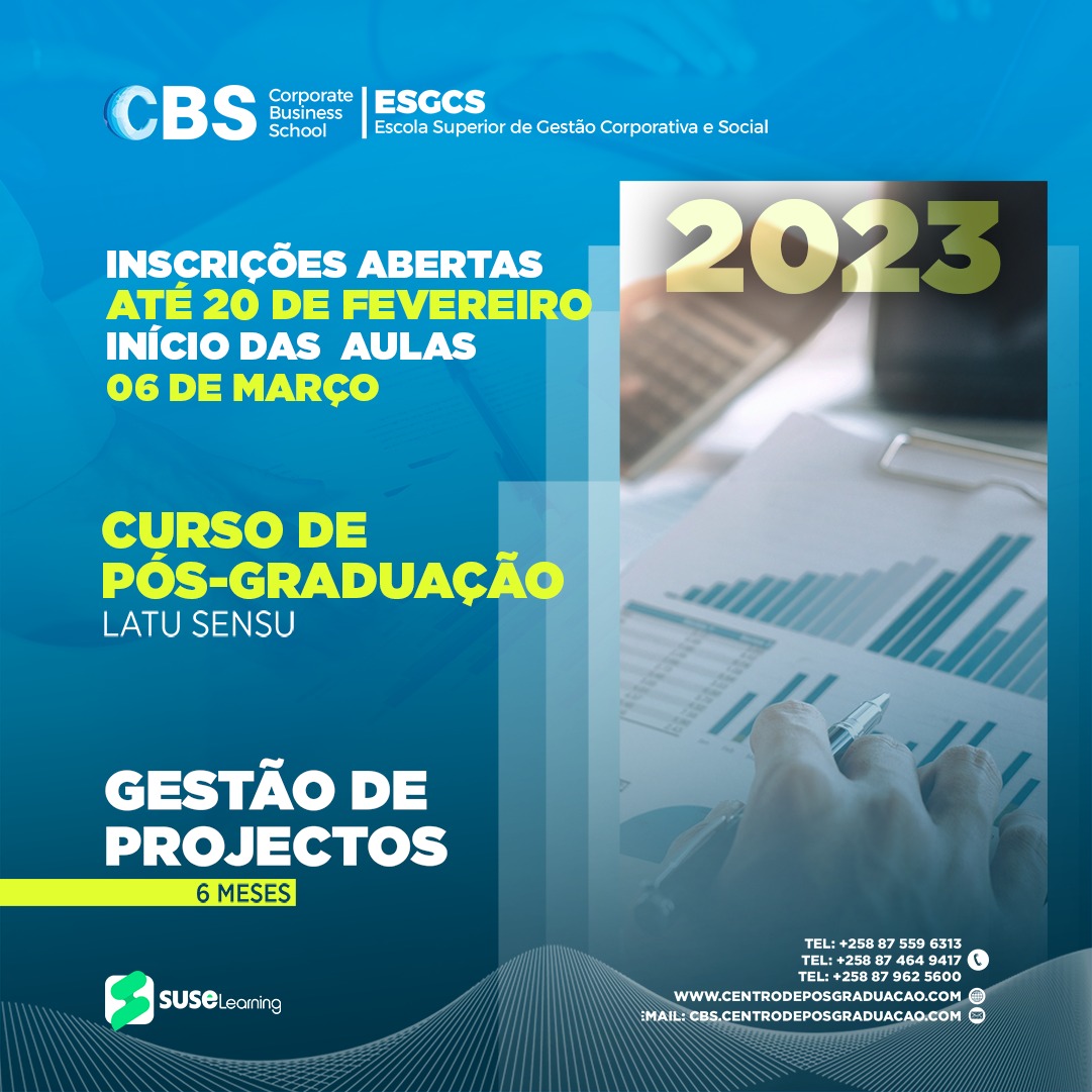 Pós-Graduação em Gestão de Projectos